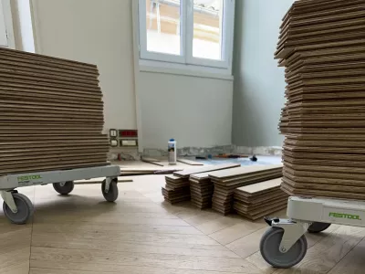 Décoplus parquet point de Hongrie semi massif 